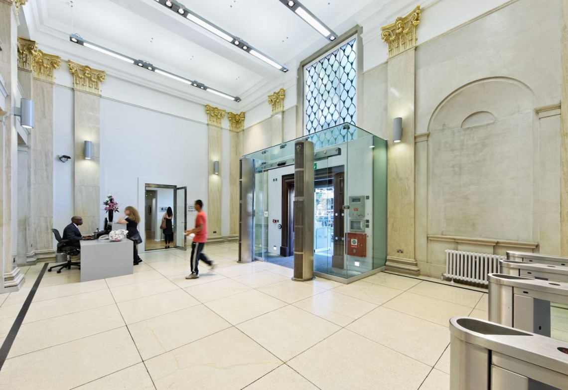 LSBU entrance and gallery, Southwark