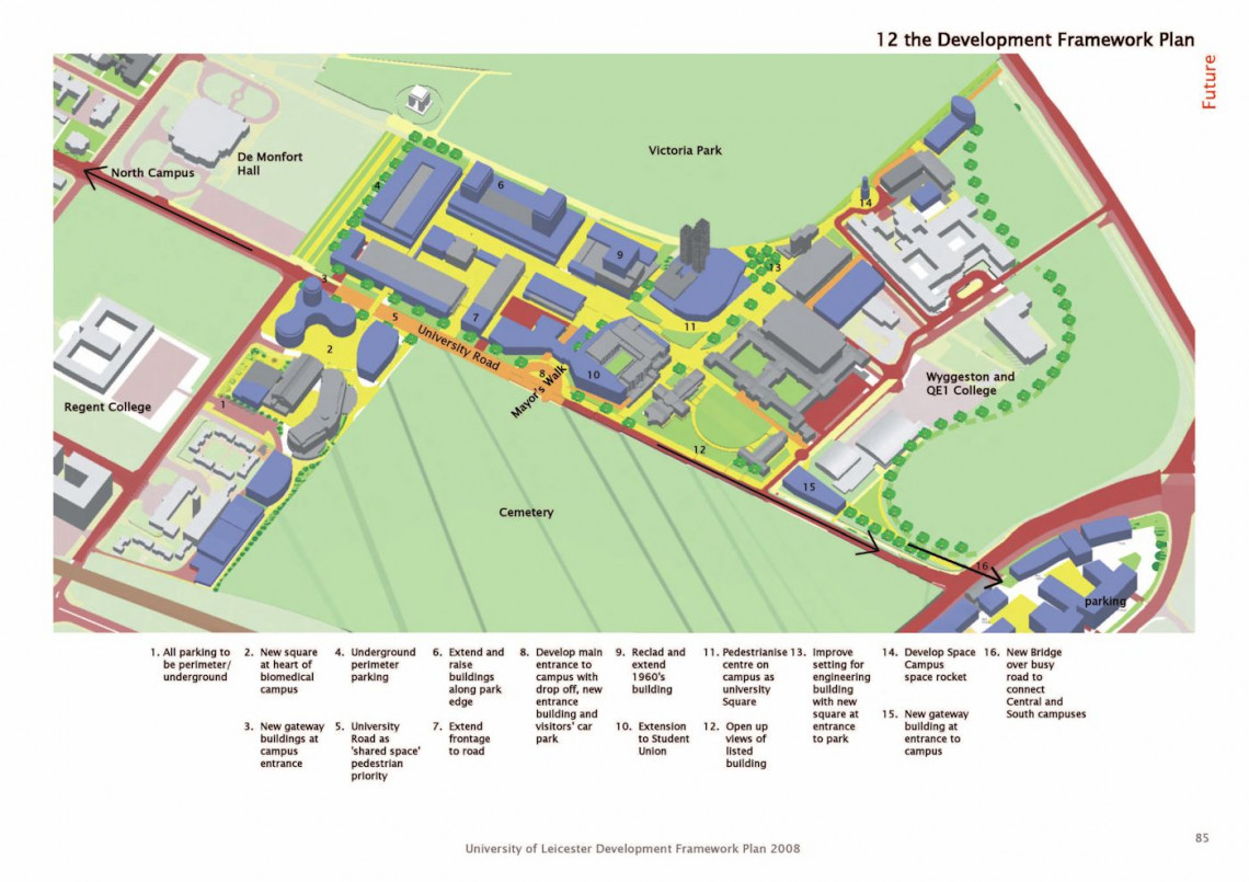 University of Leicester Development Framework Plan